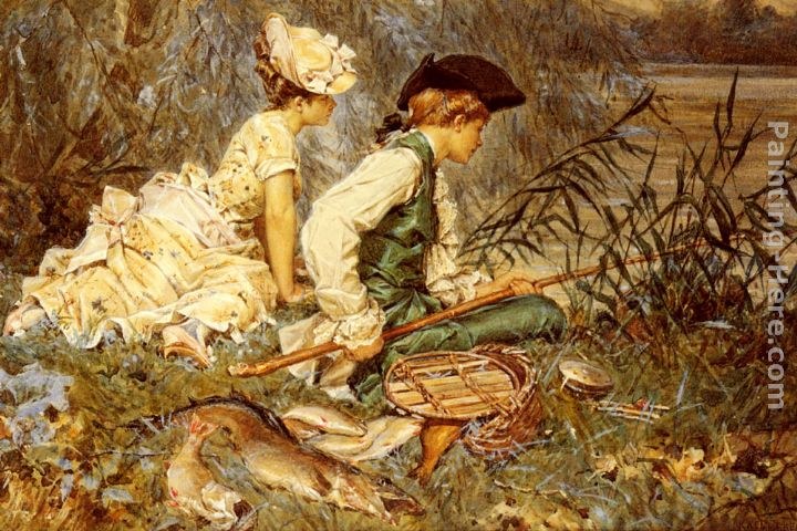 Frederick Hendrik Kaemmerer An Afternoon Of Fishing